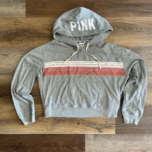 Grey cropped hoodie